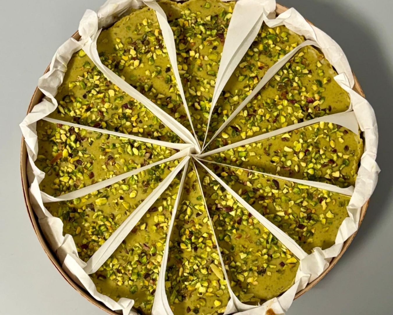 Tarta cremosa de Pistacho